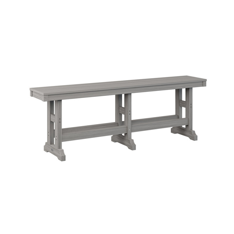 Banc de jardin berlinois 66 po Berlin, Bois flottant gris, H 23 po x l 66 po x P 12,5 po