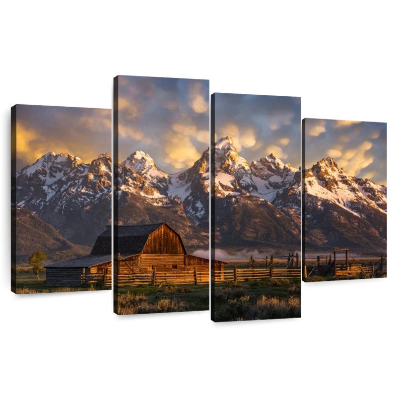 Mormon Row Barn, 54" H x 84" W