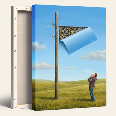 Surreal Landscape Canvas Wall Art Oil Painting Print Set Of 1