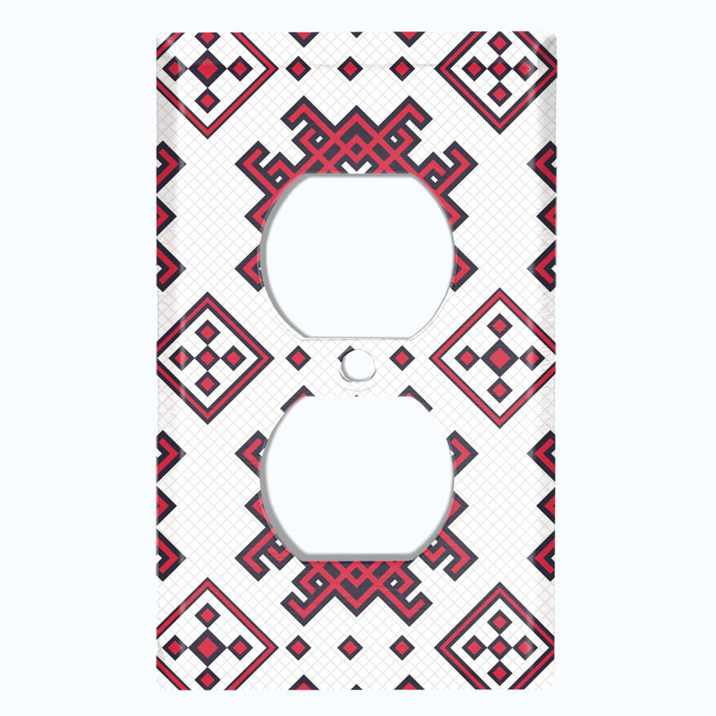 Patterned 1 - Gang Standard Wall Plate
