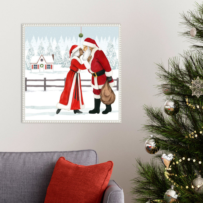 «Christmas Love I» par Grace Popp, reproduction d'art sur toile encadrée, H 22 po x l 22 po