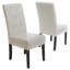 Chaise de salle à manger rembourrée et capitonnée Corinne-22581143