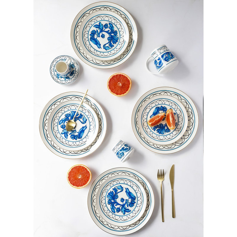 Ensemble d'assiettes à dessert (6 pièces)