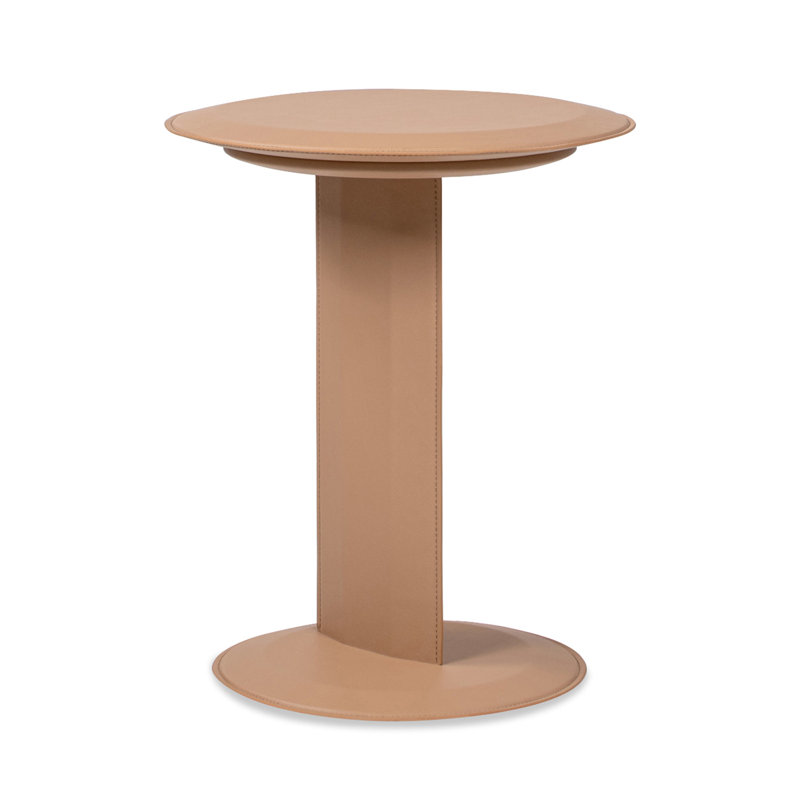 Table d'appoint en similicuir 18 po Mersudin