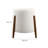 Riven 15.2" Wide Round Standard Ottoman