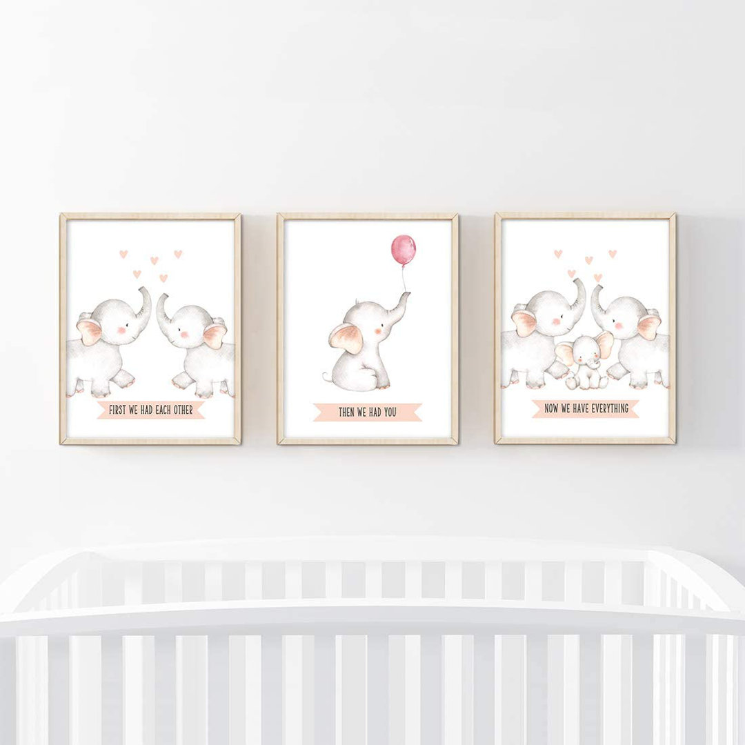 Crave Animals 3 - Piece Paper Print Harriet Bee 