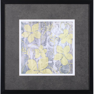 Jaune et gris i et ii jennifer grolier, reproduction d’art encadrée