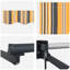 VidaXL Polyester Cover Retractable Patio Awning-130063423-130063428-130063429