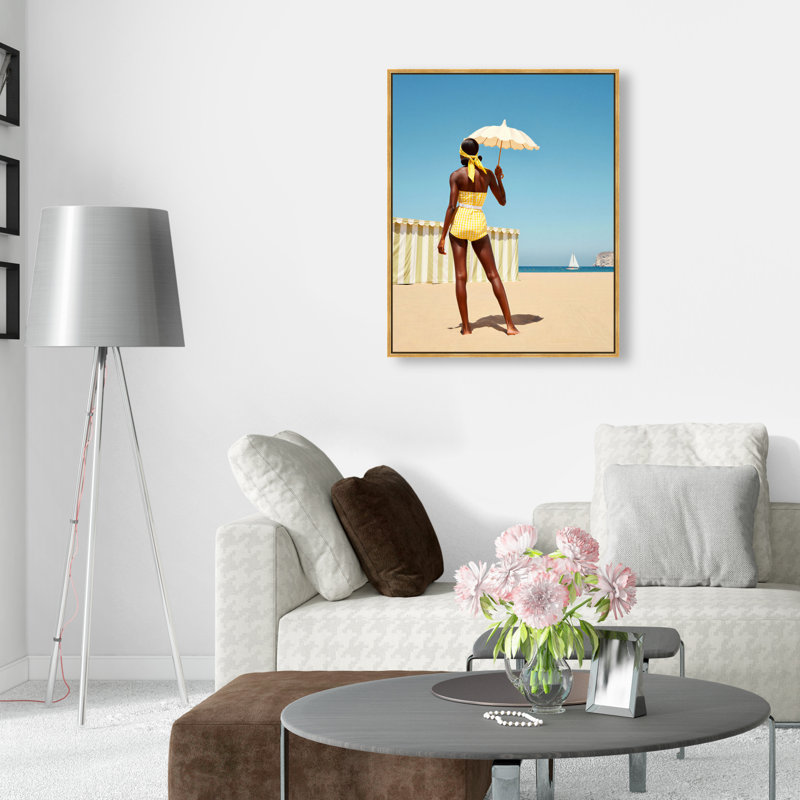 Cabana Muse III Print by Oliver Gal, 37"H x 46"W, Silver Floater Frame