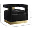 Fauteuil demi-tonneau en velours Jocoby-1170383051