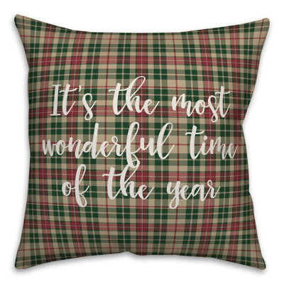  c'est le coussin le plus merveilleux de l'année en tartan