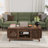 Wooden Mid-Century Coffee Table With Sliding Top, Storage, And Doors, Walnut Finish, 47 Inch | Gift Idea