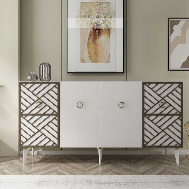 Olivia 150cm Console Table, White