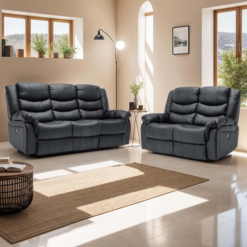 Reclining Living Room Sets, Black