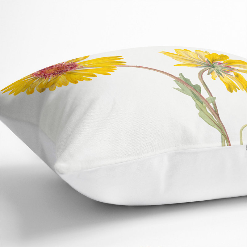 Square Cushion, White, 55cm H x 55cm W x 20cm D