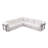 Chenille Modular L-shaped Sectional Sofa Set With Multi-module Design-1063485325