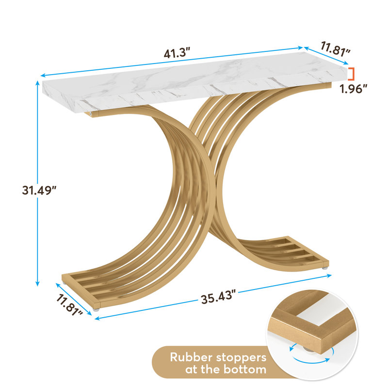 Gutzwiller 105cm Console Table, White