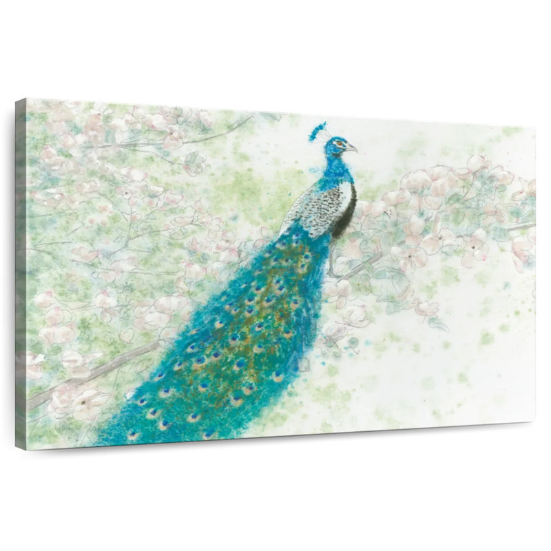 Brampt Spring Peacock I, 34" H x 51" W
