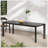 Outdoor Dining Table, Rectangular Shape, Clean Precise Lines, Smooth Aluminum Build, Minimalistic Look, Sturdy Structure