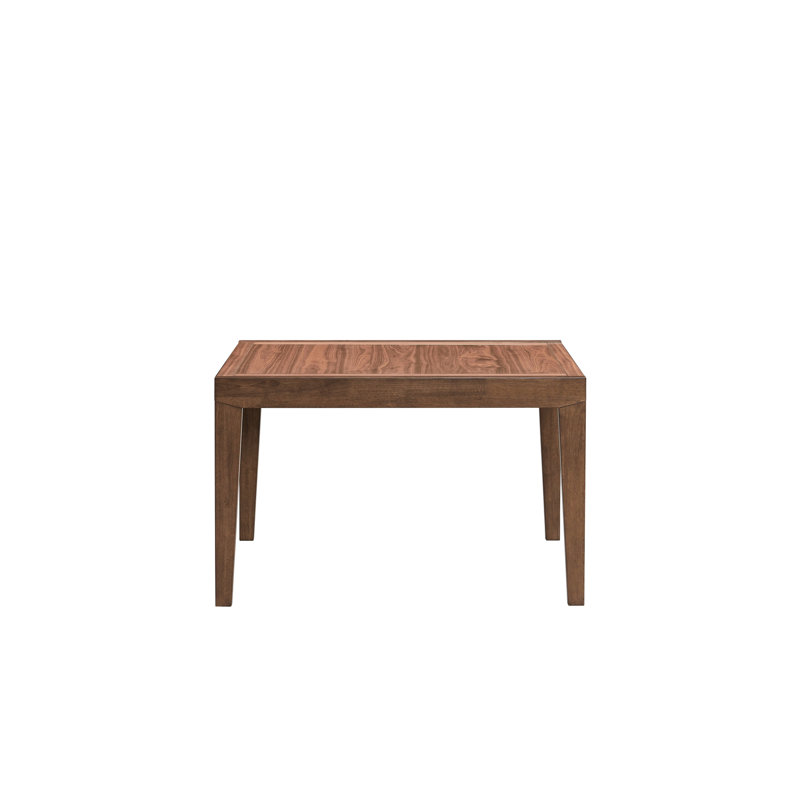 Table de salle à manger rectangulaire à finition noyer - Extension en bois de 34,92 po de largeur avec placage d'une largeur de 38 po