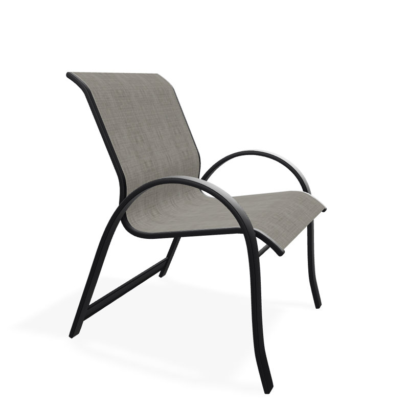 Aruba Outdoor Dining Armchair, Black