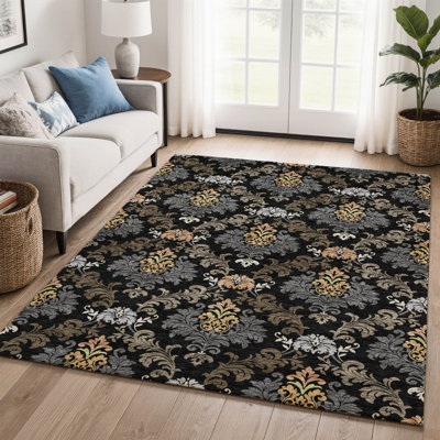Tapis damassé Villers de qualité supérieure lavable à la machine