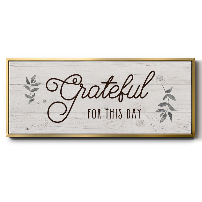 For this Day- Framed Canvas