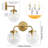 Airabelle Bathroom Vanity Lighting With Clear Shades Dimmable Bathroom Light Fixtures-940530737-952232147