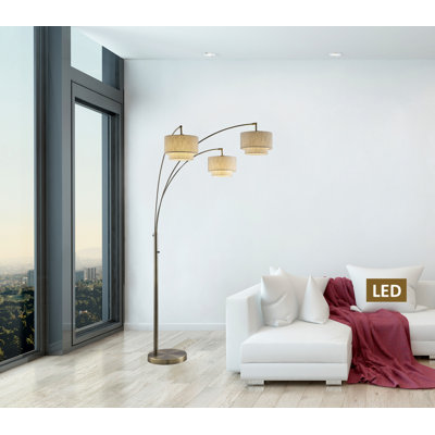 83'' Antique Brass Tree Floor Lamp