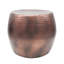 Table d'appoint martelée 19,5 x 16 pouces avec design global, peut être un petit tabouret ou un repose-pieds, en fer, table brun + bronze, idéale pour les jardinières et comme brun + bronze, design