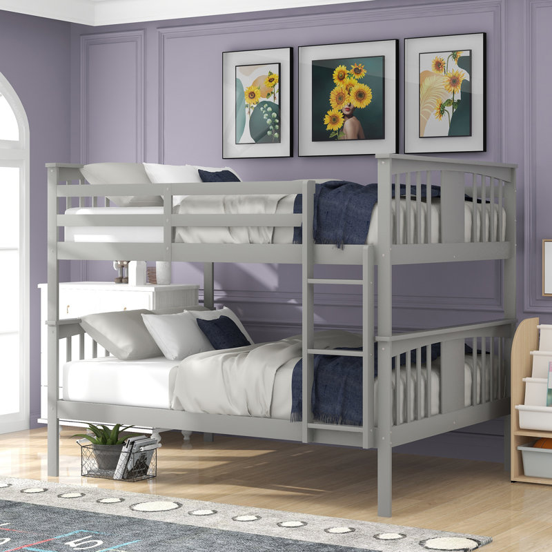 Debraha Kids Full Over Full Bunk Bed, Gray