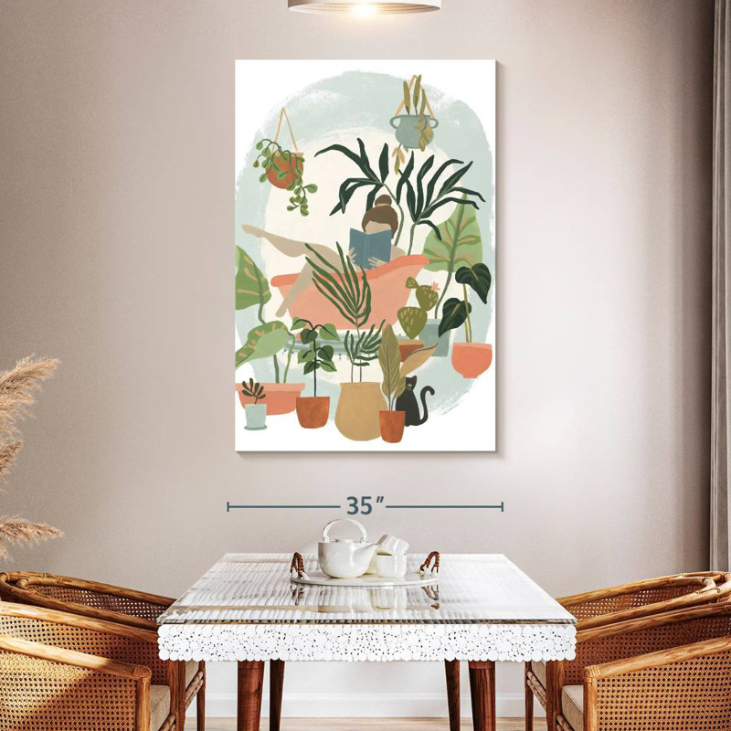 Plant Lady Bath I, 51" H x 34" W