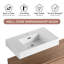 Meuble-lavabo flottant simple 60 po avec plateau en résine 60 po