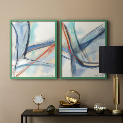 Série ABSTRACT DCCXIX - Reproduction encadrée de qualité supérieure - prête à être accrochée - aucun clou requis - aucun clou requis