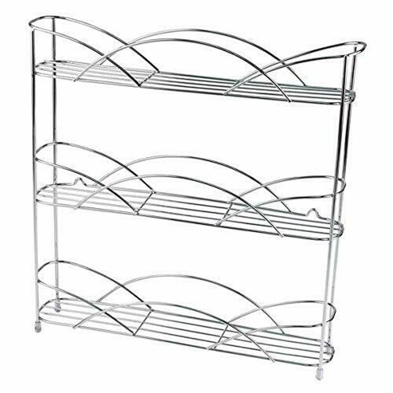 Freestanding Spice Rack, Silver