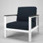 Fauteuil club d'extérieur en métal avec coussin Sunbrella Weston-579346464-579346465