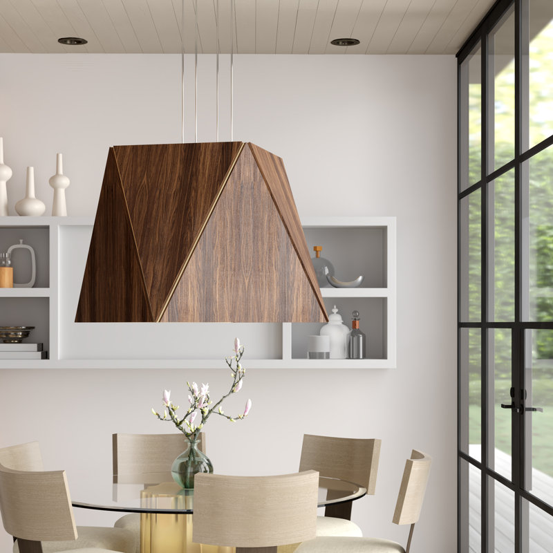 Calx 4 - Light Chandelier, White Washed Oak/Rose Gold