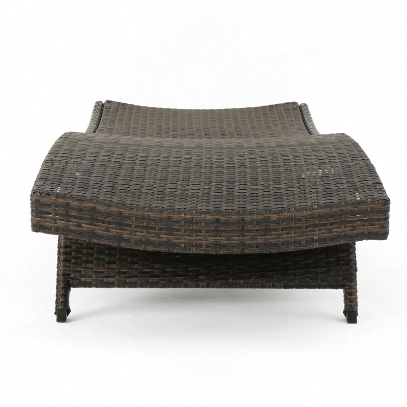 Fauteuil en osier PE, Moka