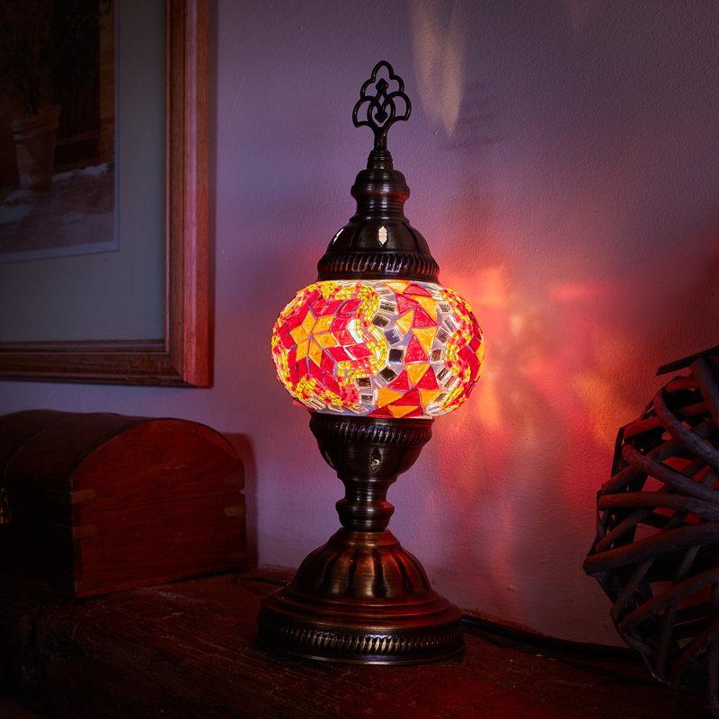 Karlie Metal Lighting Lamp, Red/Orange