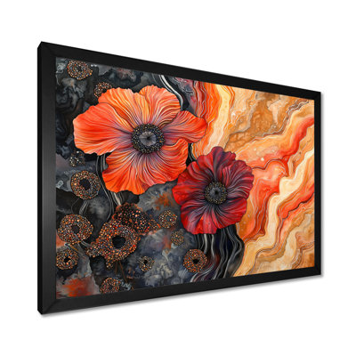 Geode Serenade Of Anemone Flowers I - Poppies Wall Décor