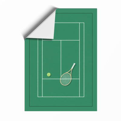 Tennis Court Geometry Geometric - Print