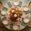 Handcrafted Floral Tablecloth-697393491