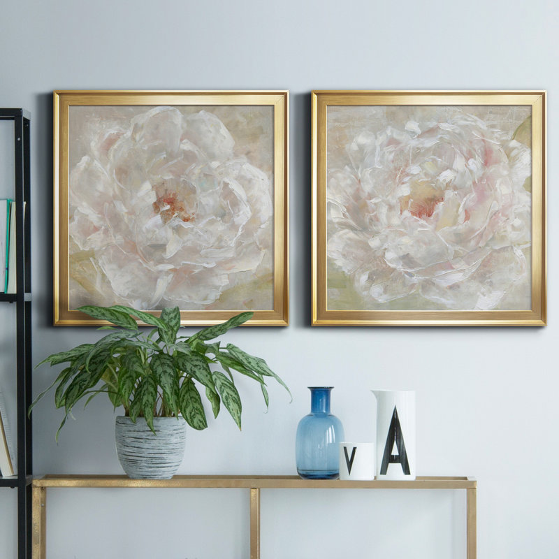 «Summer Romance I», reproduction de photo sur toile 2 pièces, H 30,5 po x l 61 po x P 1,5 po, Or