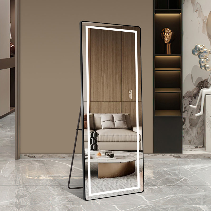 Miroir vertical pleine longueur avec lumière DEL