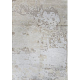 Rayon Area Rug in Ivory