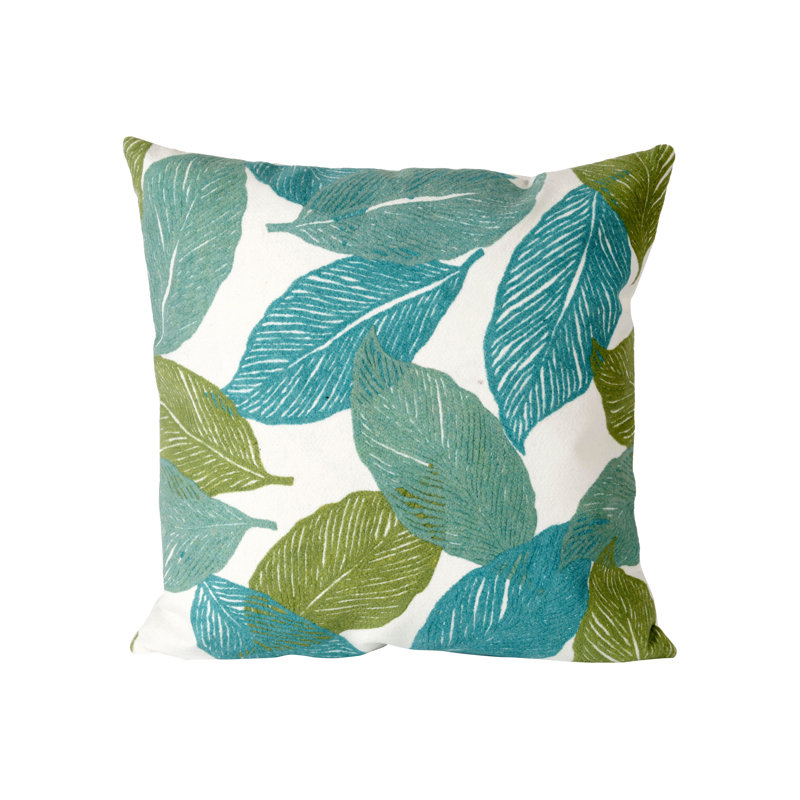 Outdoor Throw Pillow, 20" H x 20" W, Aqua