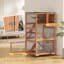 Maison d'extérieur en bois pour chat, maison pour animaux