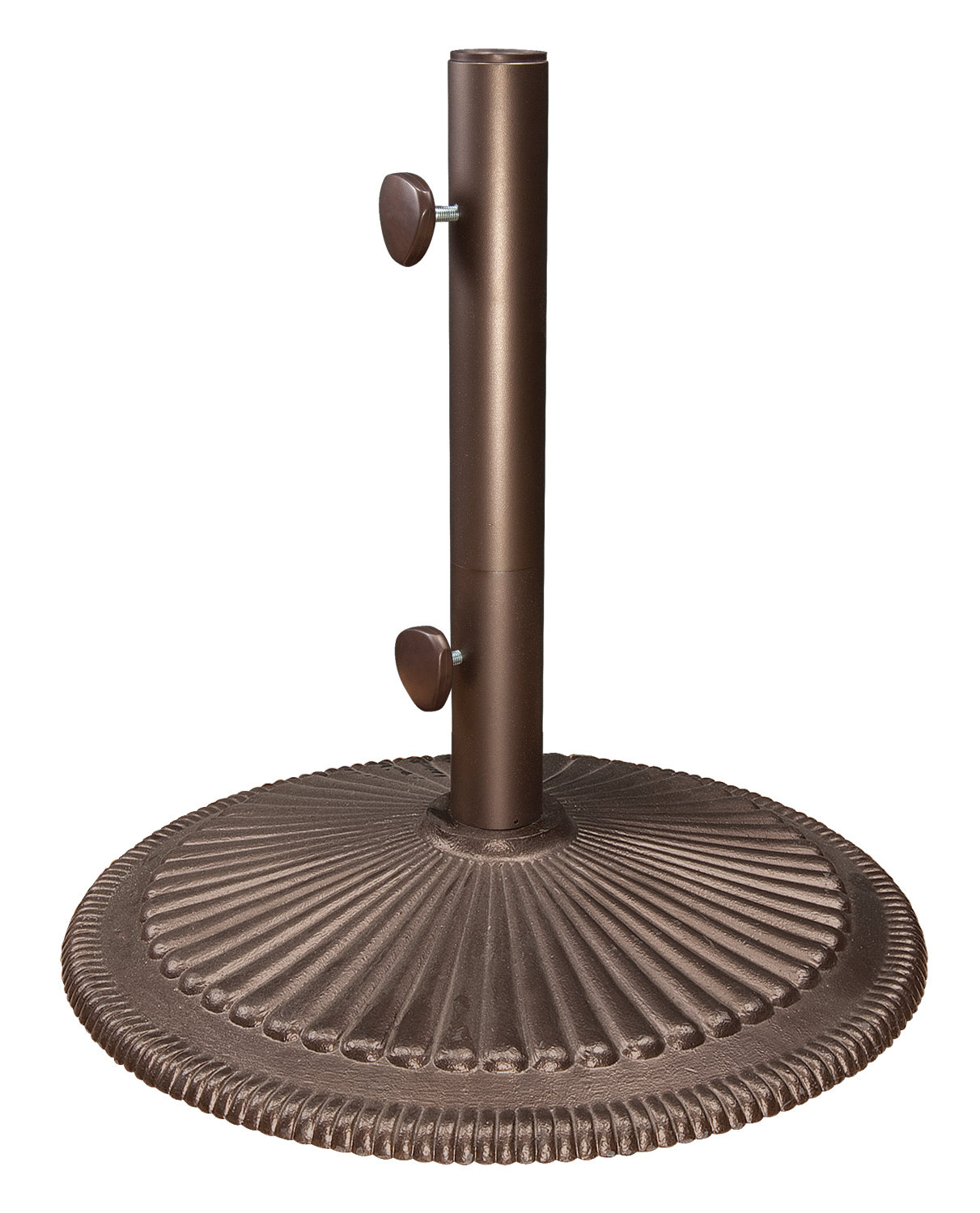 Cast Iron Free-Standing Umbrella Base, Bronze