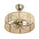 18" Rattan Caged Ceiling Fan with Light Kit and Remote Control