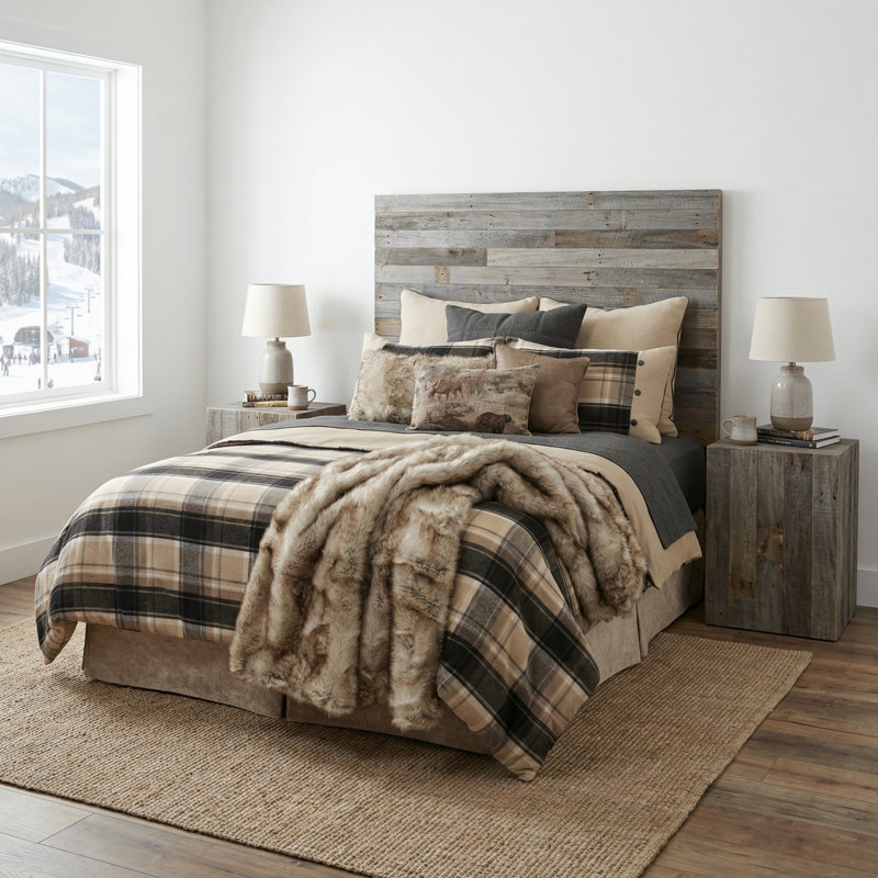 Wooded River Trapper - Duvet Cover - Full/Queen - 88x92, Queen Duvet Cover